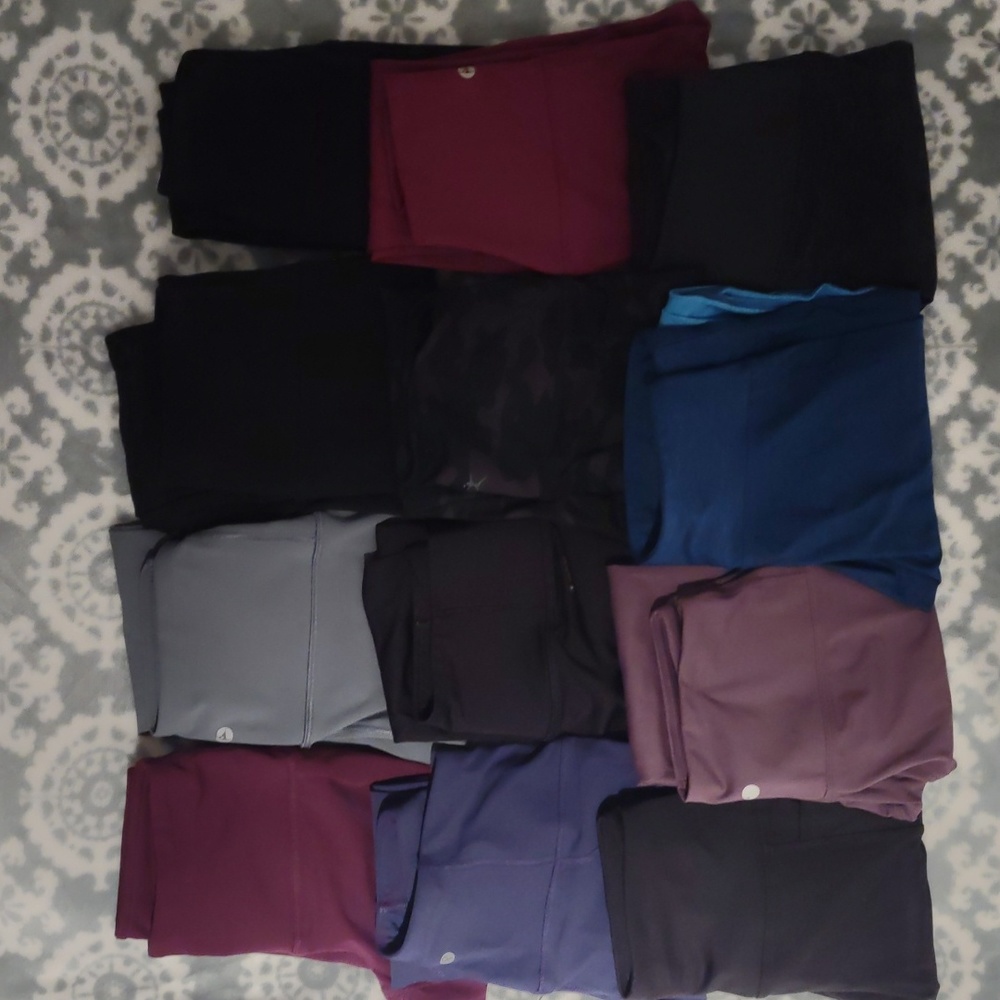 Lot of 12 pair of leggings size XS/Small EUC